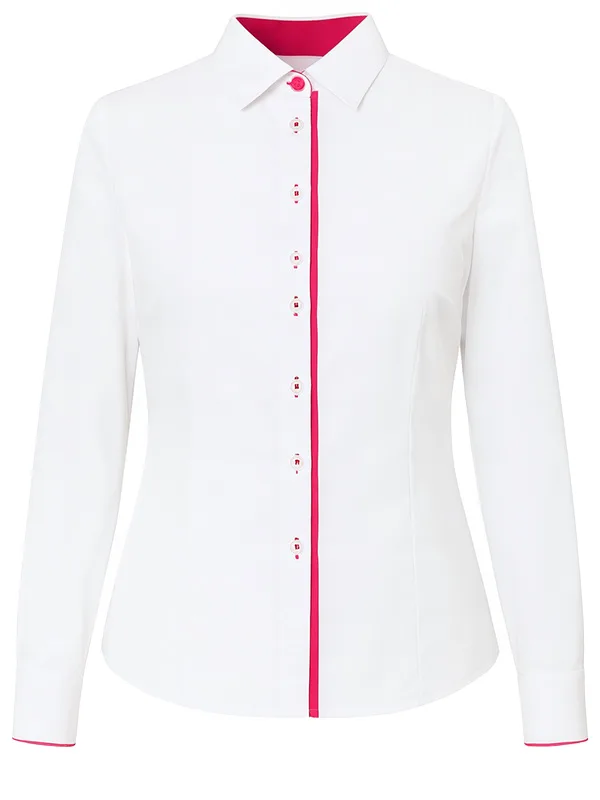 Koszula damska klasyczna na stójce