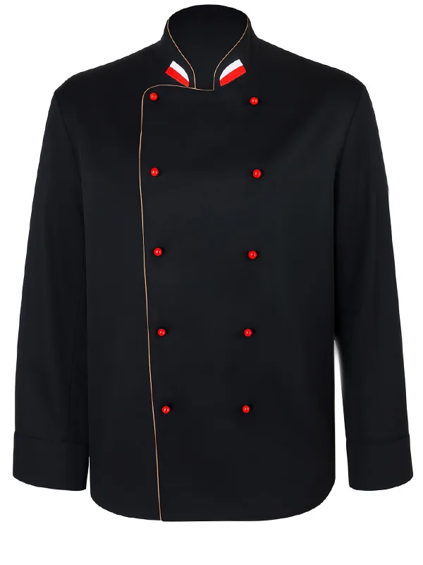 Bluza kucharska na stójce dwurzędowa