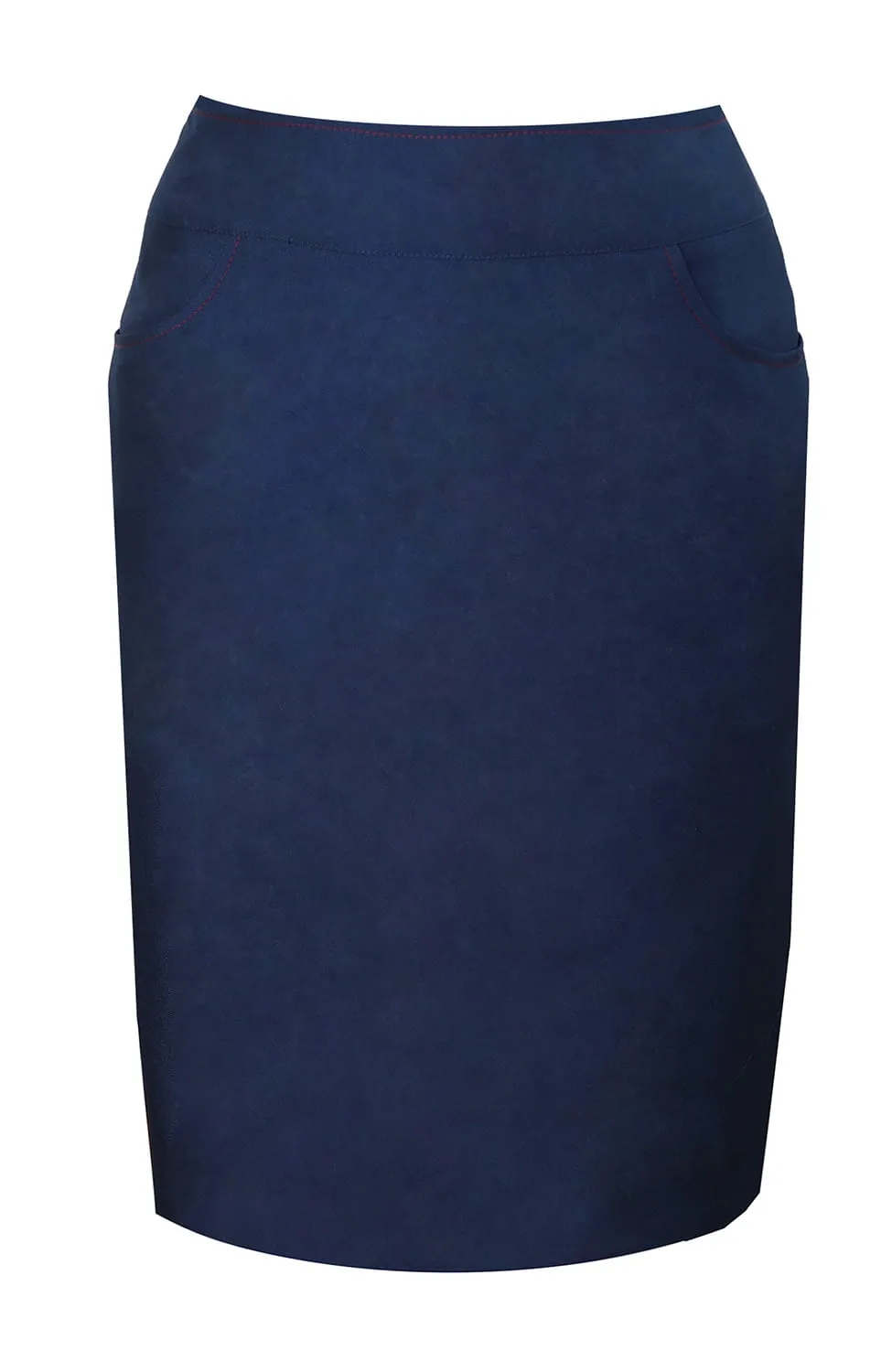 Spódnica damska klasyczna z kieszeniami