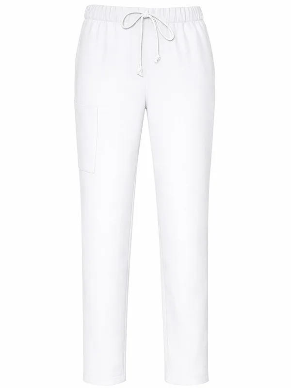Spodnie z prostą nogawką białe