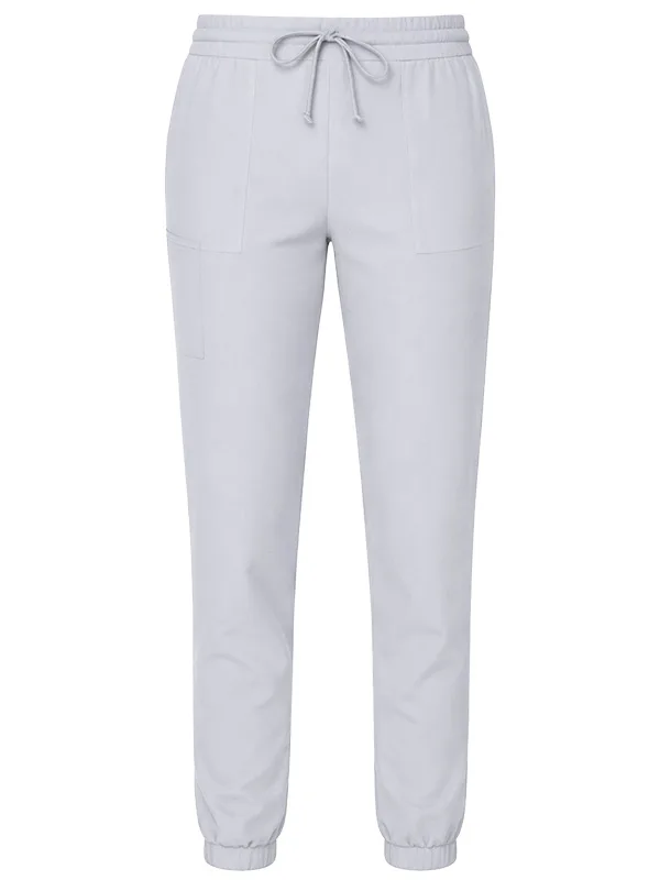 Spodnie z nogawką na gumie szare